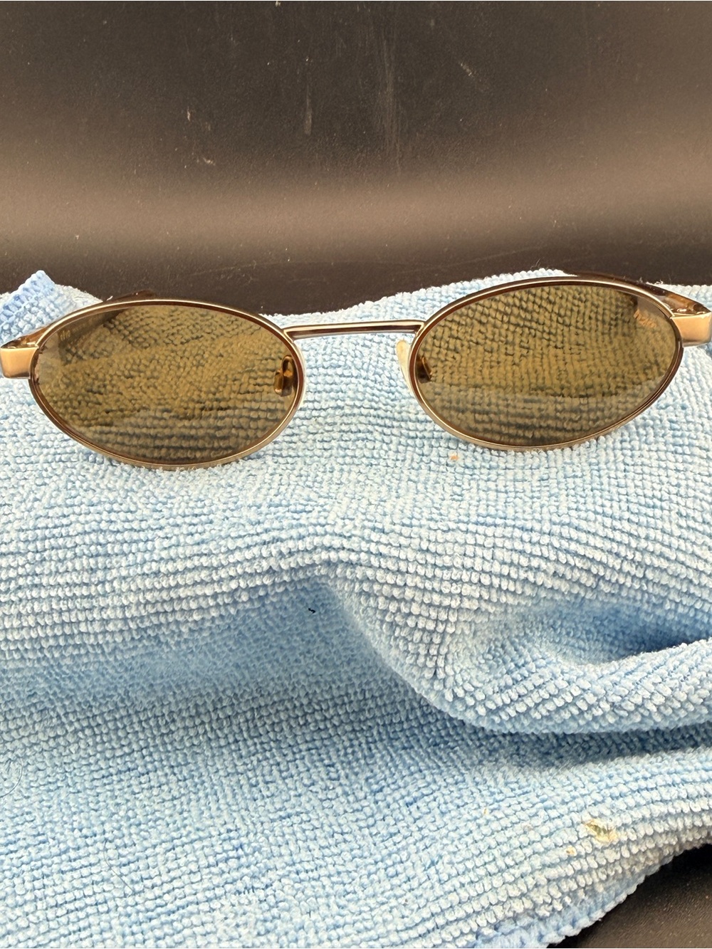 Revo H2O Men's Oval Metal Frame Sunglasses - Brown Lenses